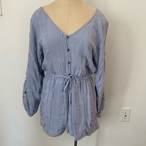 American Eagle light blue size medium romper